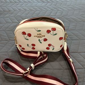 Coach cherry camera bag